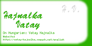 hajnalka vatay business card